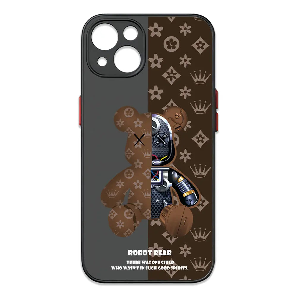 Luxury Robots Bears Armor Matte Phone Case for IPhone - IDefend