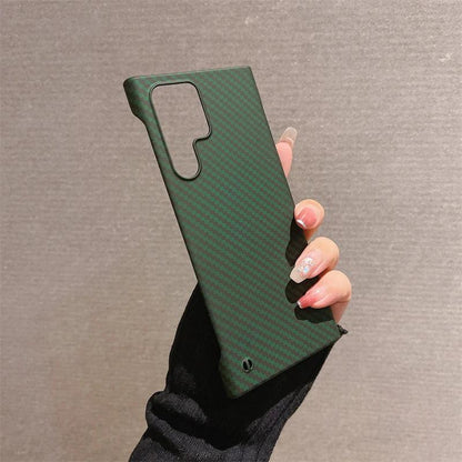 Frameless Carbon Fiber Pattern Phone Case For Samsung Galaxy - IDefend