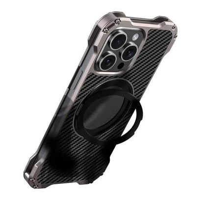 Heavy Duty Metal Stand Phone Case For Iphone - IDefend