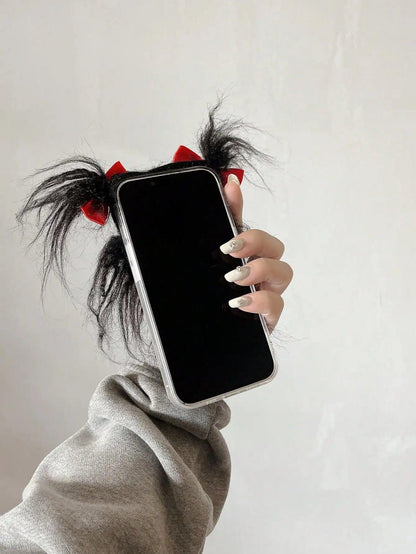 Hair And Teeth Curling Expression For Girls Suitable For iPhone - IDefend