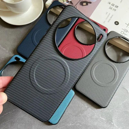 Pro Case Soft Silicone carbon fiber Magnetic Protective Back Cover Case For VIVO X200 - IDefend