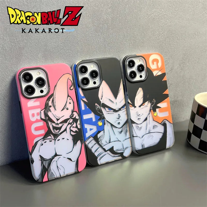 Dragon Ball Goku Vegeta Majin Buu Laser Phone Case for iPhone - IDefend