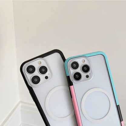 Magnetic Matte Back Panel Phone Case For IPhone - IDefend