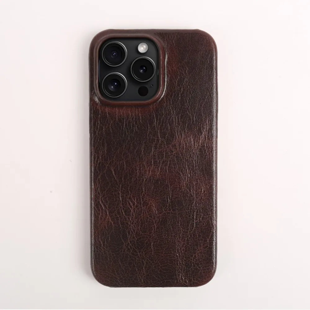 Business Genuine Leather Case for iPhone