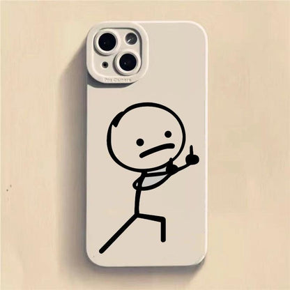 Cartoon Man Matchman Phone Case For iPhone 2 - IDefend