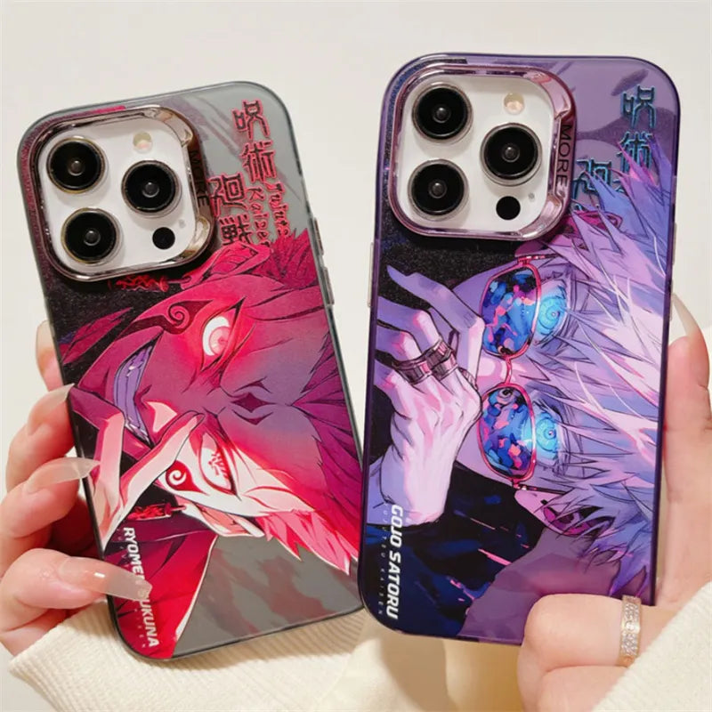 Jujutsu Satoru Gojo Kaisen Aurora Clear Phone Case For iPhone - IDefend