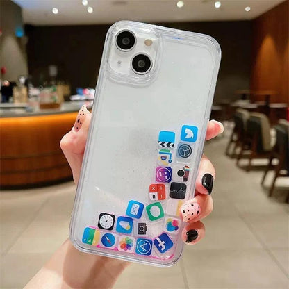 Luminous Luxury Sand Phone Case for iPhone 1 - IDefend