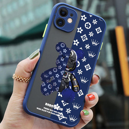 Luxury Robots Bears Armor Matte Phone Case for IPhone - IDefend