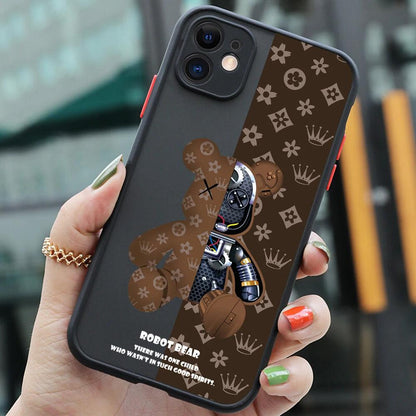 Luxury Robots Bears Armor Matte Phone Case for IPhone - IDefend