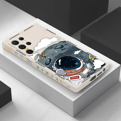Space Astronaut Lanyard Case For Samsung Galaxy - IDefend