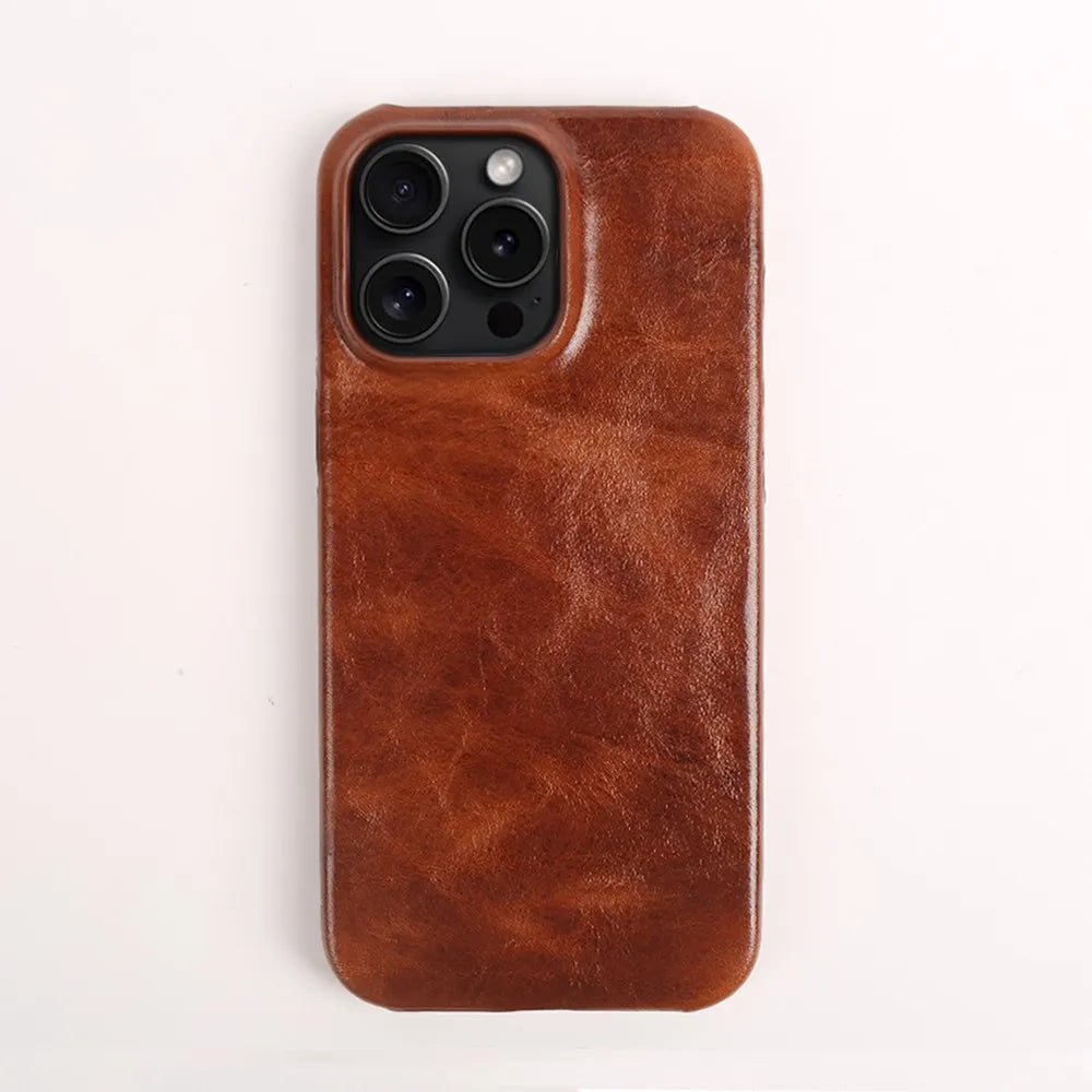 Business Genuine Leather Case for iPhone