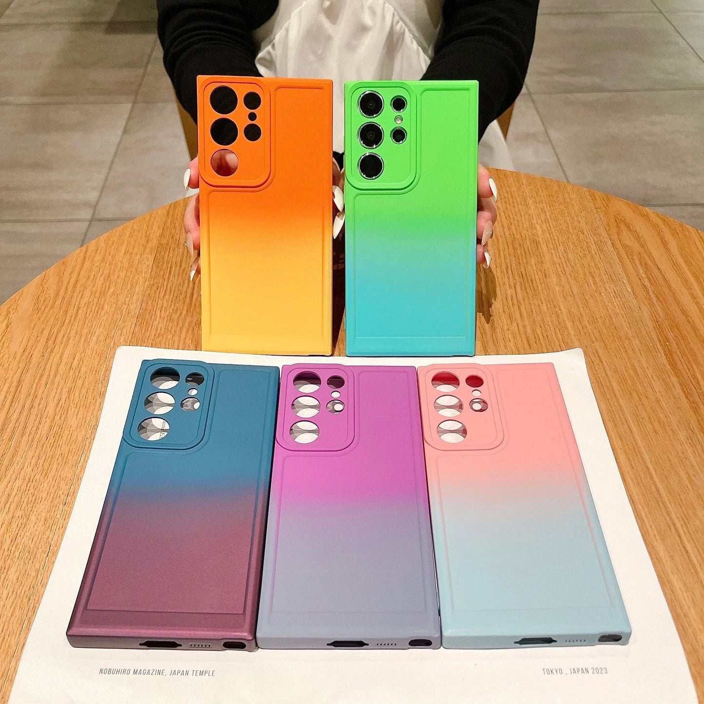 Liquid Silicone Gradient Case For Samsung 0.1