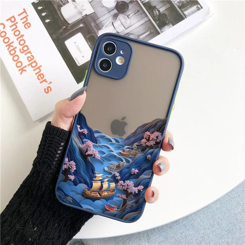 Mountains And Rivers Scenery Phone Case For iPhone