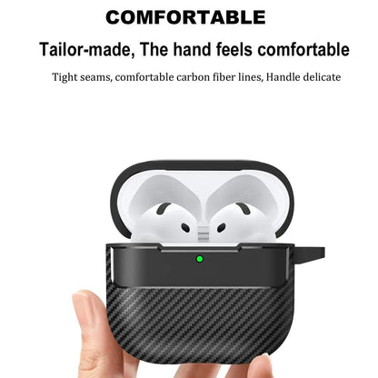 Carbon fiber earphone case for apple airpods 4th gen - IDefend