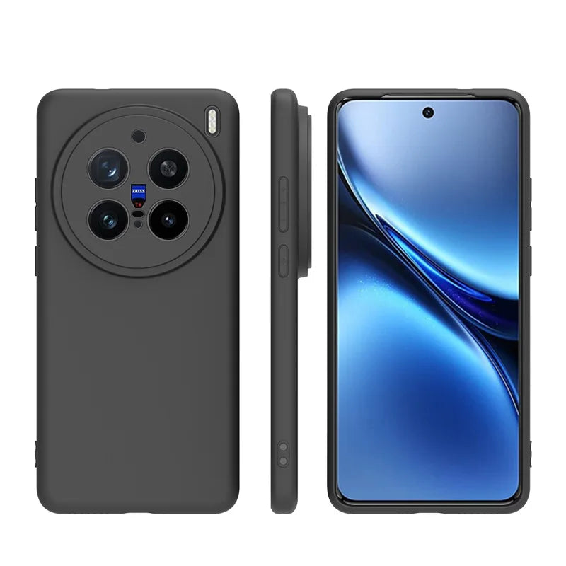 Black Matte Soft TPU Camera Protection Case Cover for VIVO