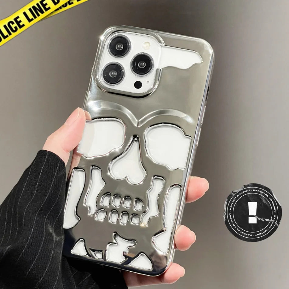 Luxury skeleton Skull Case for iPhone