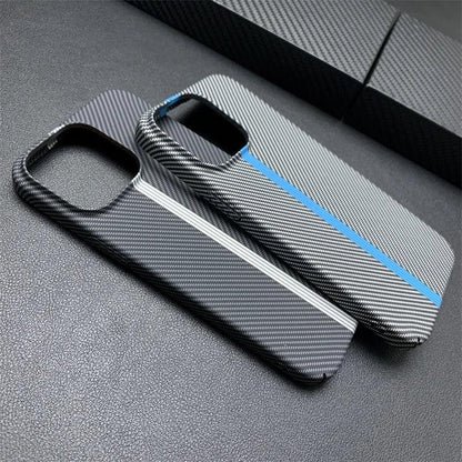 Double Color carbon fibre silicone phone case for iphone - IDefend