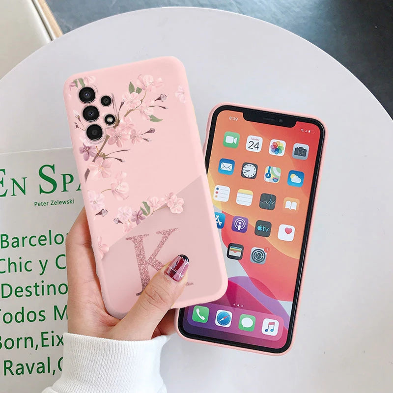 Pink Flower Case For Samsung Galaxy