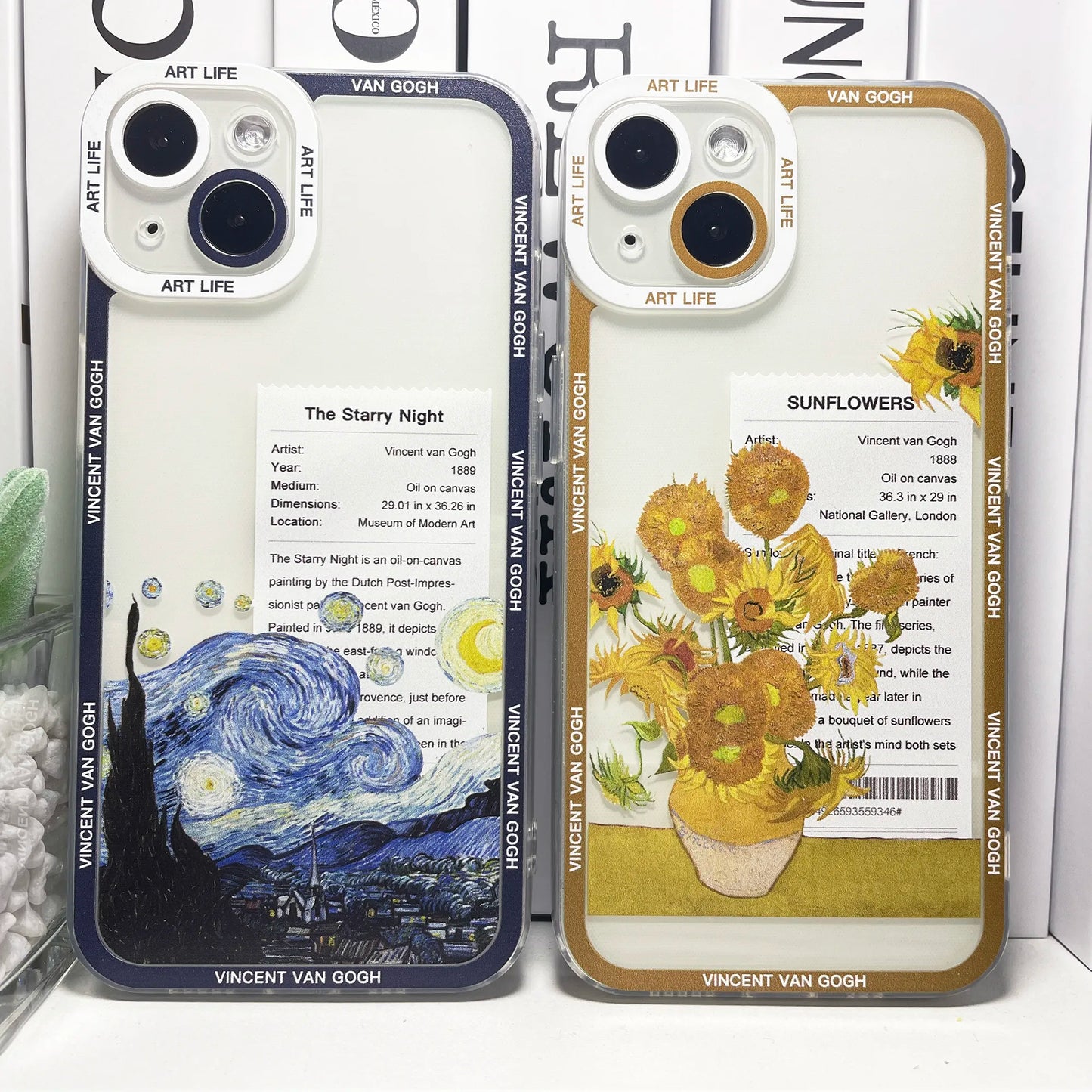 Van Gogh Sunflowers The Starry Night Art Aesthetic Phone Case For iPhone - IDefend