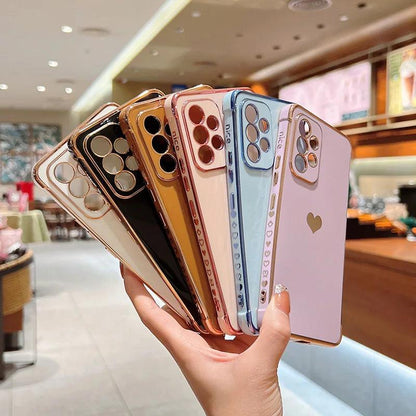 Love Heart Side Pattern Phone Case For Samsung Galaxy - IDefend