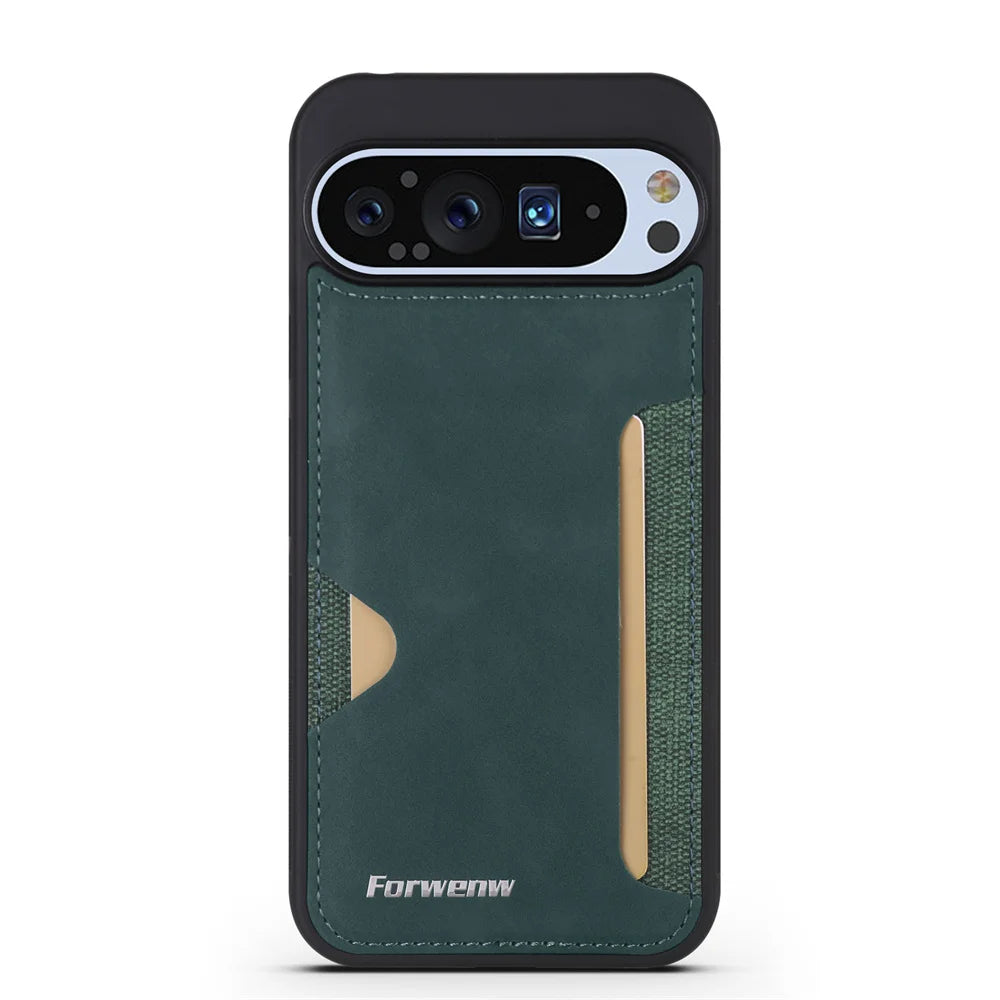 Luxury Wallet Flip Cover For Google Pixel 9 Phone