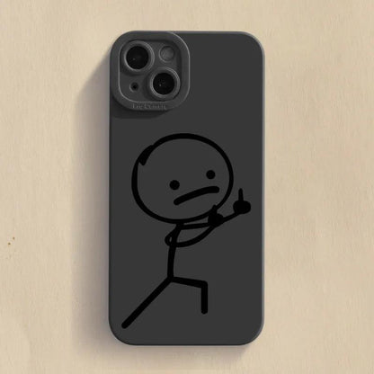 Cartoon Man Matchman Phone Case For iPhone 2 - IDefend