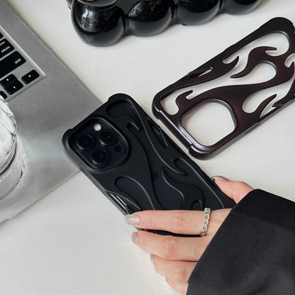 New 3D Flame pattern Phone Case for iPhone - IDefend