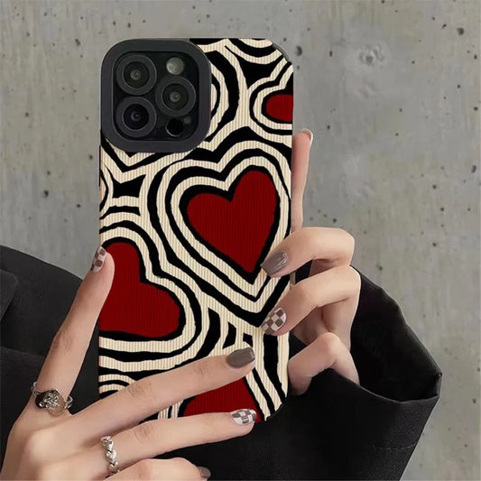 Fashion Romantic Love Hearts Phone Case For iPhone - IDefend