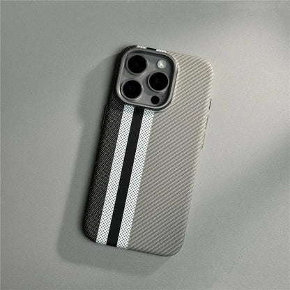 Geometric Carbon Fiber texture 3D Relief Magsafe case for iphone - IDefend