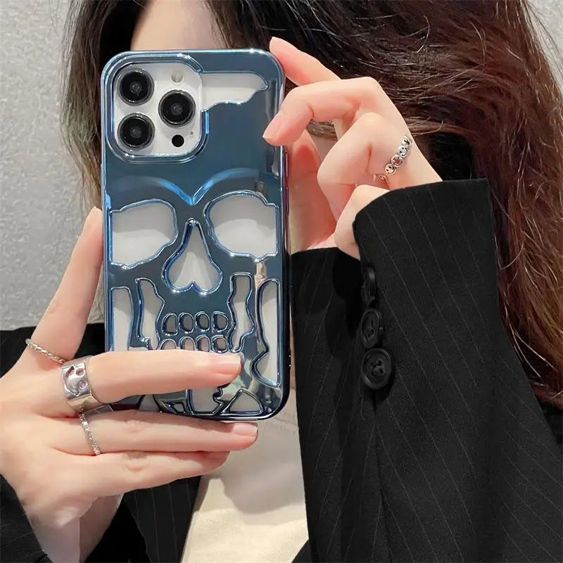 Luxury skeleton Skull Case for iPhone