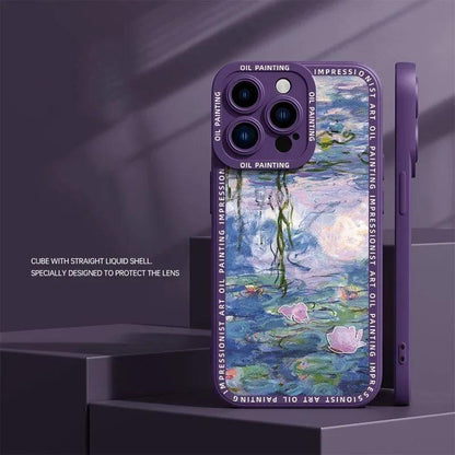 Interesting oil painting phone case For iphone - IDefend