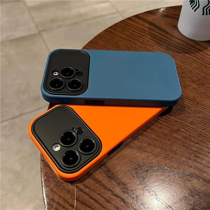 Contrast Color Large Window Case For iPhone - IDefend