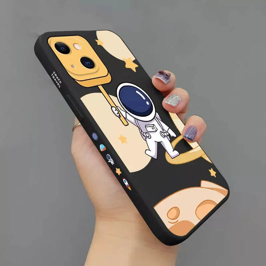 Cartoon Space Astronaut Cases For iPhone 1 - IDefend