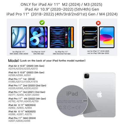 Magic Keyboard for iPad Air 4 Air 5 Air 6 Air 7 11 inch case for iPad Pro 11 inch 2018-2022 Generation Cover Smart Cover