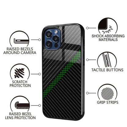 Carbon Fiber Pattern Slim Case For iPhone - IDefend