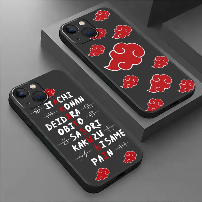 Naruto-Akatsukis Cloud Phone Case for iPhone - IDefend