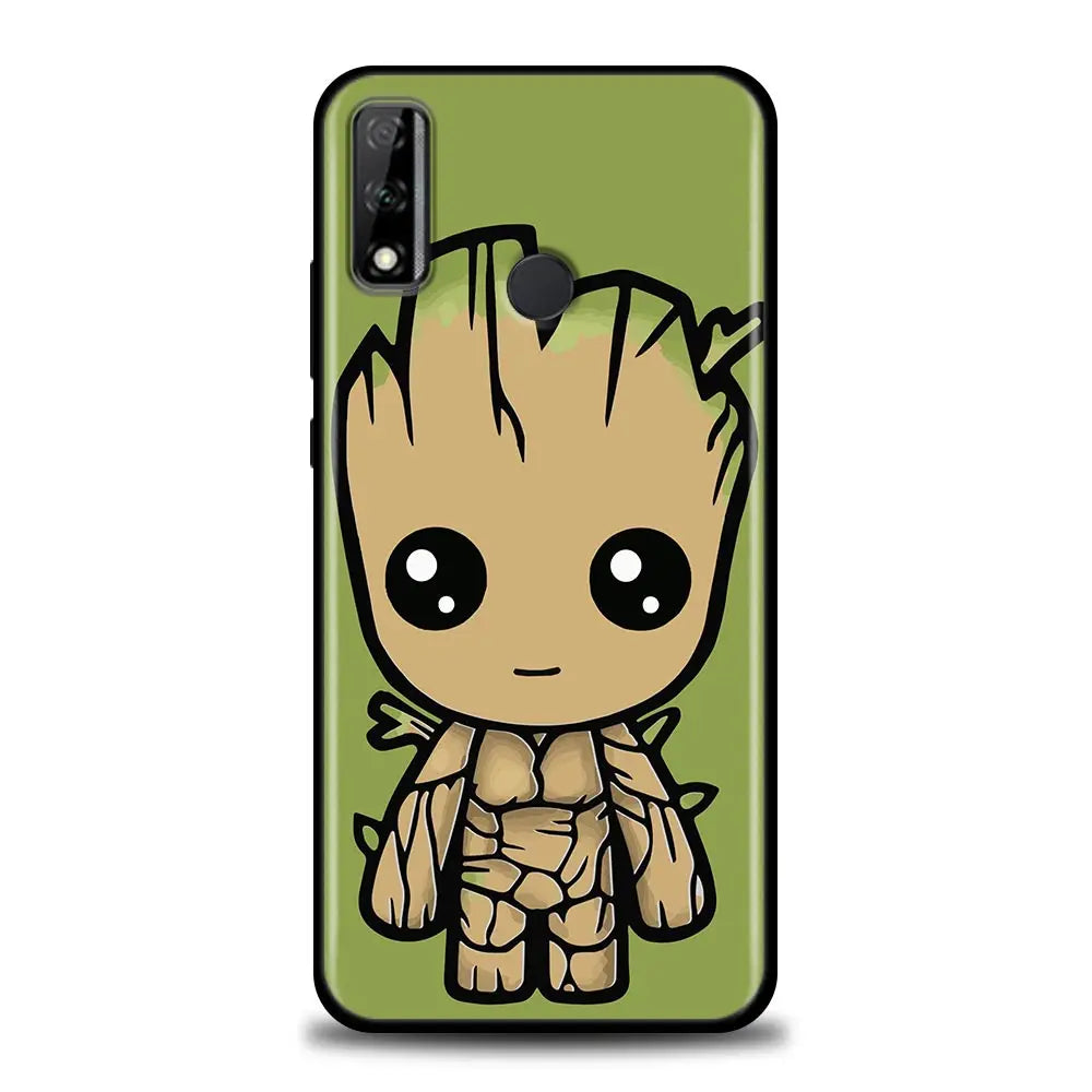 Marvel Phone Case For Huawei Y7 Y9 2019 Y6p Y8P Y7a Y9s Funda Mate 10 20 Lite 40 Pro Soft Cover Iron Man Groot Spiderman Avenger