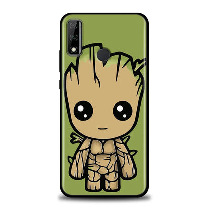 Marvel Phone Case For Huawei Y7 Y9 2019 Y6p Y8P Y7a Y9s Funda Mate 10 20 Lite 40 Pro Soft Cover Iron Man Groot Spiderman Avenger