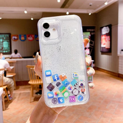 Luminous Luxury Sand Phone Case for iPhone 1 - IDefend