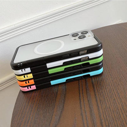 Magnetic Matte Back Panel Phone Case For IPhone - IDefend