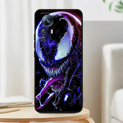 Marvel Venom For Xiaomi Mi 14 13T 13 12T 12 11T 11i 11 A3 10T 10 9 Pro Lite Ultra 5G Black Soft Phone Case