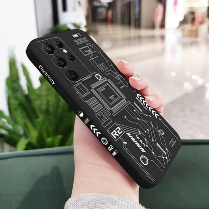 Electronic Lines Phone Case For Samsung Galaxy 0.2 - IDefend