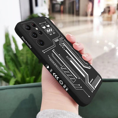 Electronic Lines Phone Case For Samsung Galaxy - IDefend