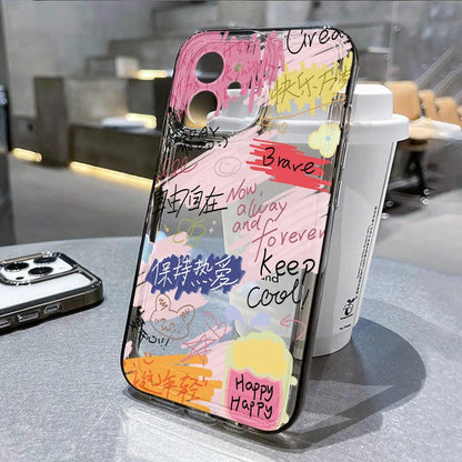 Colourful Funny Smile Phone Case For iPhone 1 - IDefend