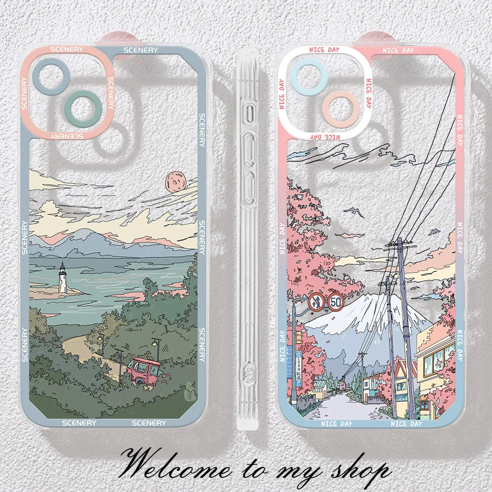 Scenery Sunset Phone Case For IPhone