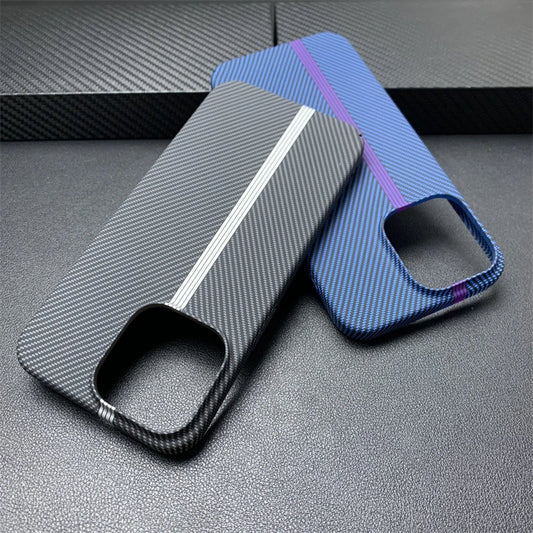 Double Color carbon fibre silicone phone case for iphone - IDefend