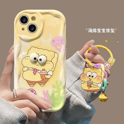 Big Eyes SpongeBob Cartoon TPU Soft Phone Case For iPhone - IDefend