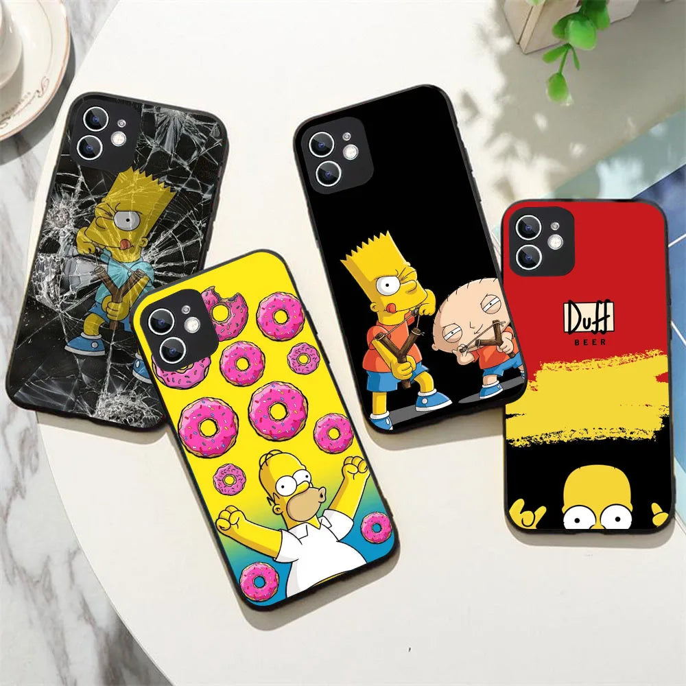 YS-61 Simpson Family Silicone Case For iPhone 0.1 - IDefend