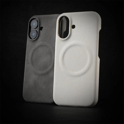 Business Sheepskin Leather Magnetic Phone Case For iPhone - IDefend