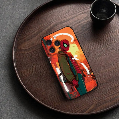 M-Marvel S-Spider-Man Phone Case For IPhone 17 15 Pro Max 14 Pro 12 11 13 Mini X XR XS 16 Plus SE Back Cover